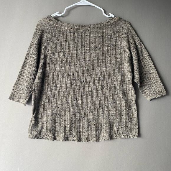 Forever 21 sz M thin knit gray cropped top - Picture 8 of 10